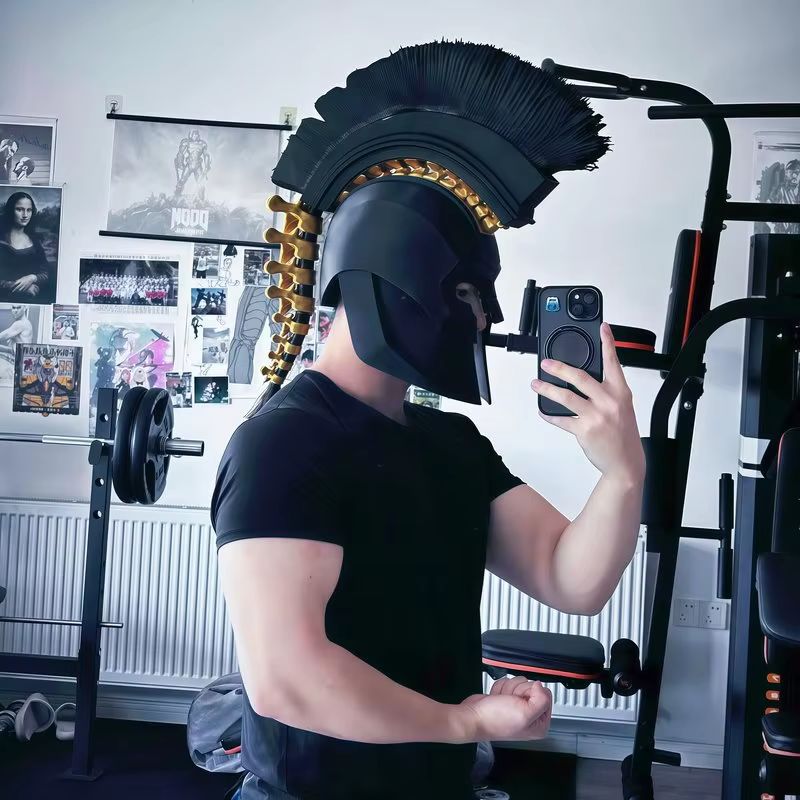 Cosplay Prop Display - Il Casco di Agamemnone dell'Odissea, Maschera