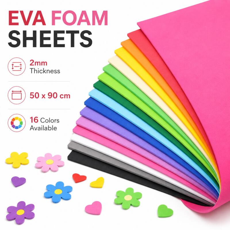 Cosplay Props Eva Foam - 2 fogli di schiuma EVA, colorati,