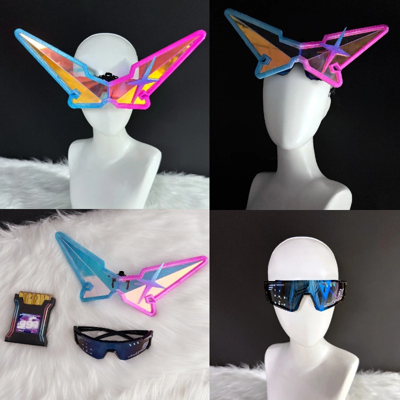 Prop De Cosplay - Set di Occhiali Colorati per Cosplay