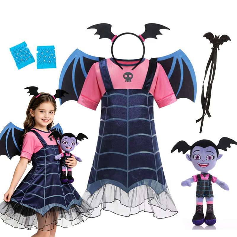 Cosplay Bat Prop - Costume da Pipistrello Vampiro per Bambine,